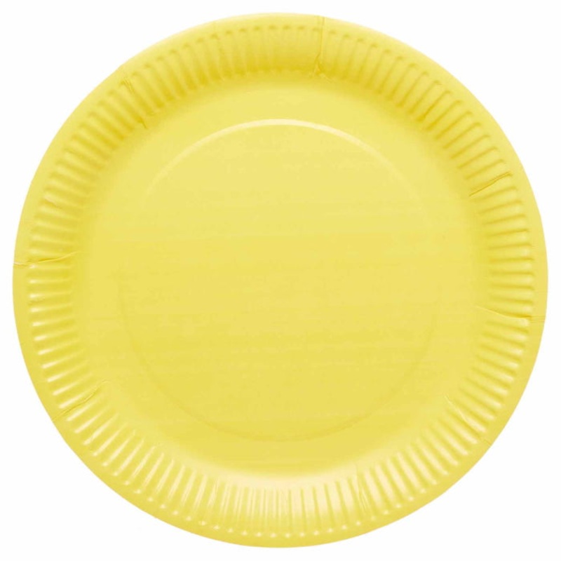 Buttercup Yellow Plates Pack of 8