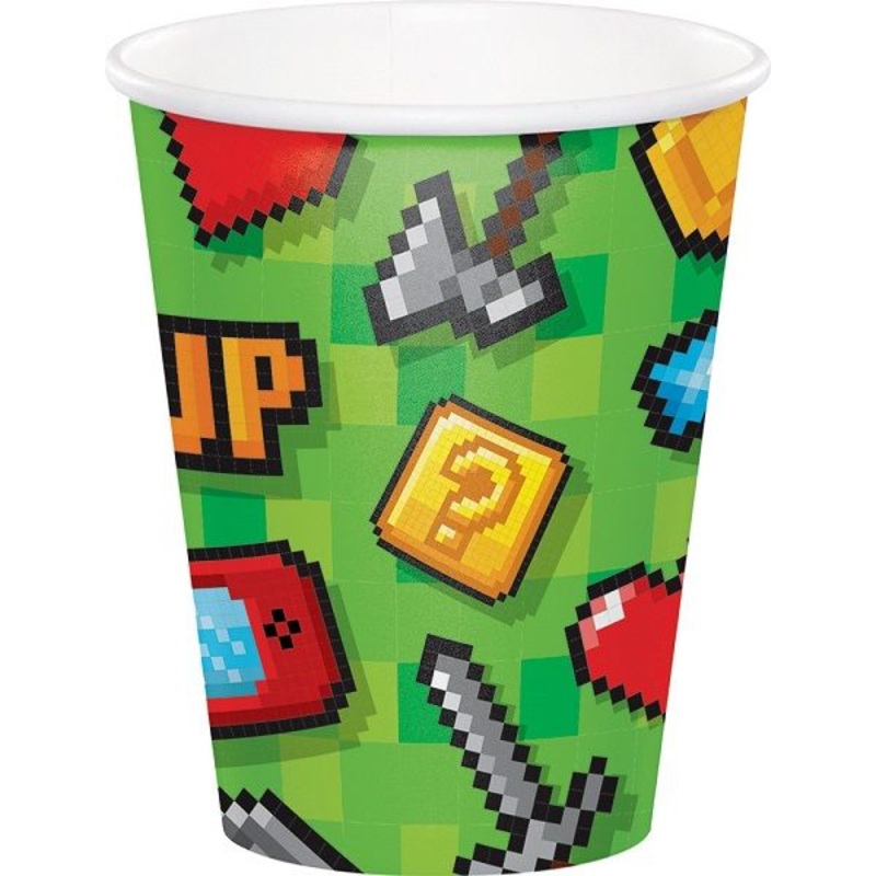 Game On Video Game Party Cups Pack of 8
