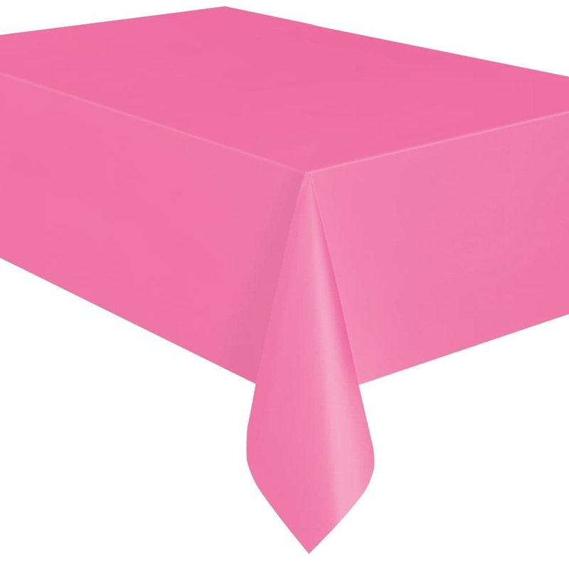 Hot Pink Party Tablecover Tablecloth 138 x 274cm