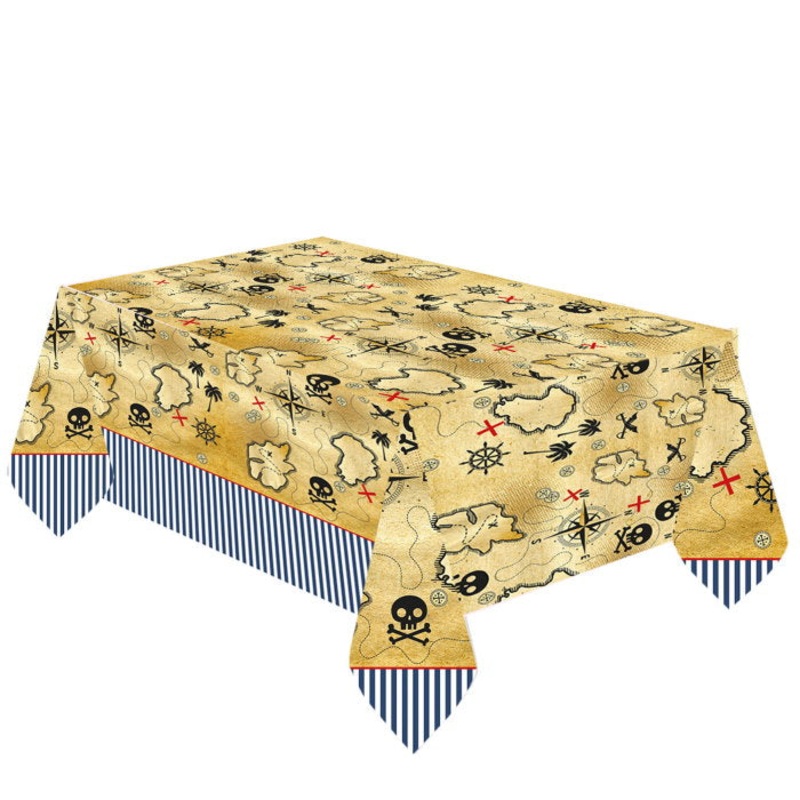 Paper Pirate Map Paper Tablecloth 120 x 180cm