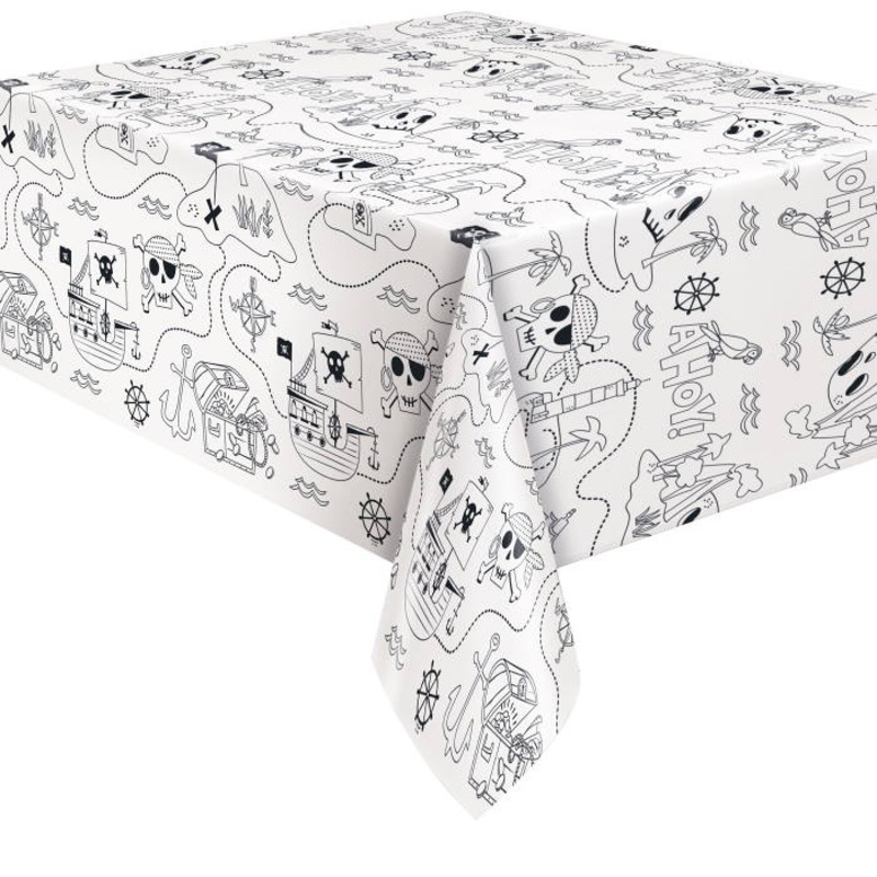 Pirate Tablecloth - For Your Guests To Colour