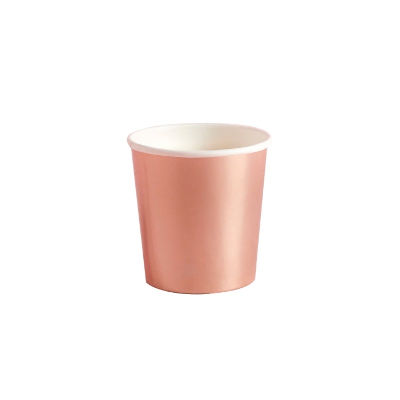 Rose Gold Paper Shot Cups Pack of 10