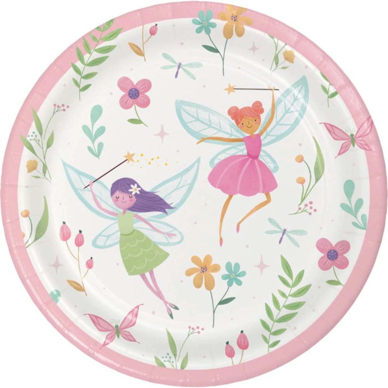 Small Forest Fairy Paper Plates Pack of 8