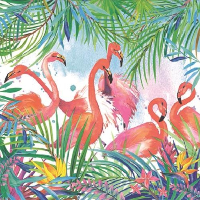 Tropical Flamingo Napkins Pack of 20
