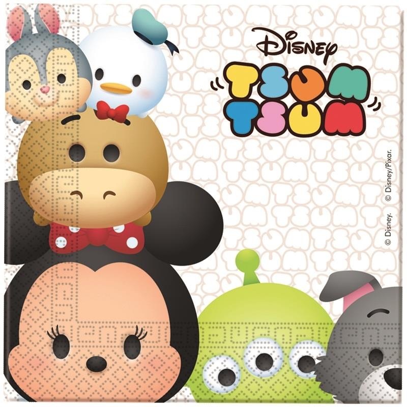 Tsum Tsum Paper Napkins 2 Play Pack of 20