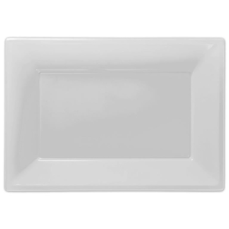 White Serving Platter Plates Pack of 3 Trays