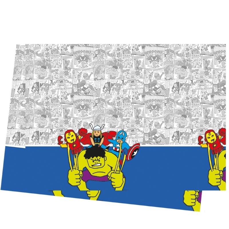 Avengers Comics Plastic Party Tablecloth Pop Art 120 x 180cm