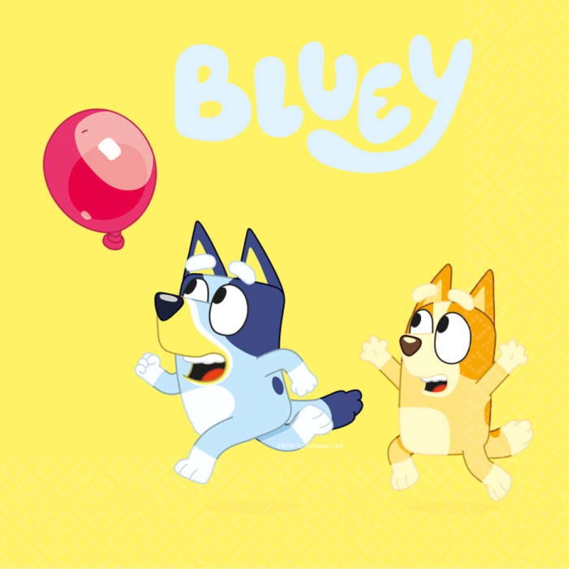 Bluey Party Napkins Pack of 16