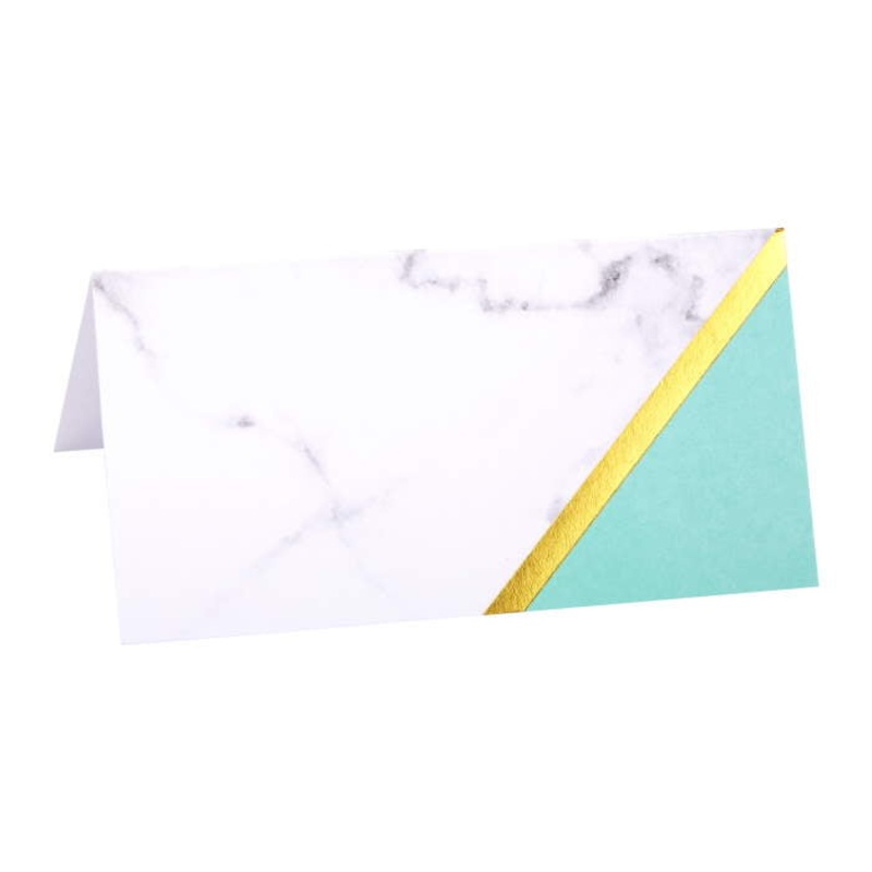 Mint Green Marble Table Place Cards Pack of 10