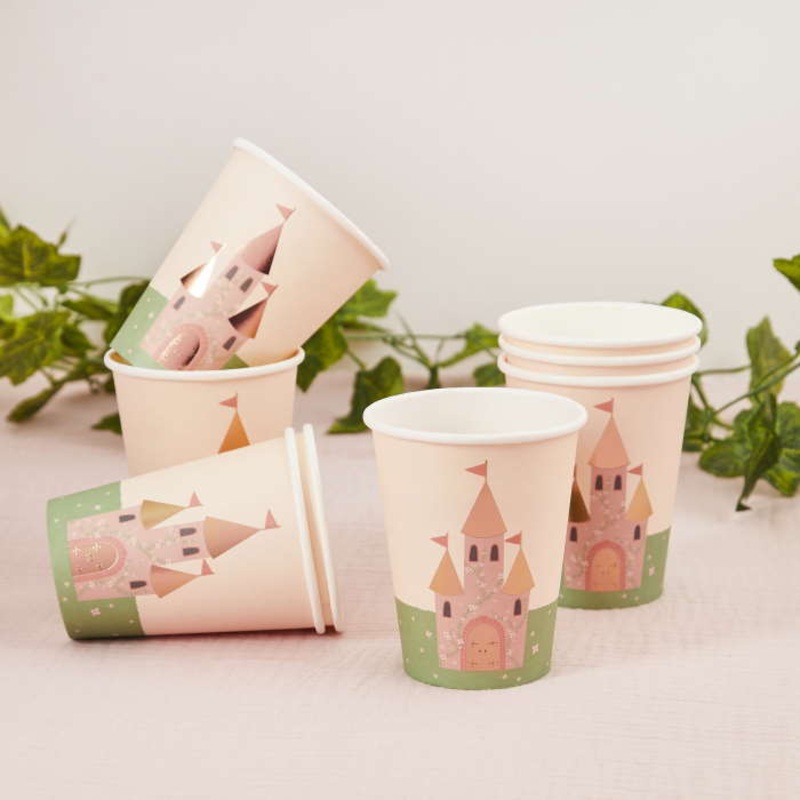 Princess Castle Paper Cup 8 Pack