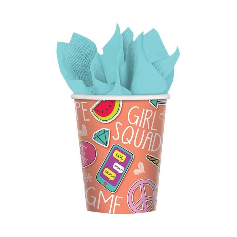 Selfie Celebration Paper Party Cups Pack of 8
