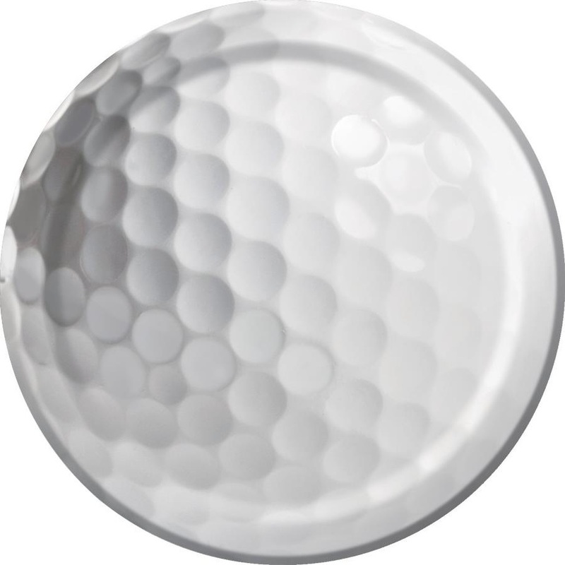 Small Golf Ball Party Plates Pack of 8