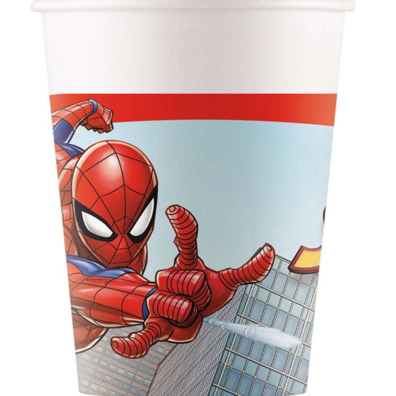 Spiderman Paper Cups Crime Fighter Pack of 8