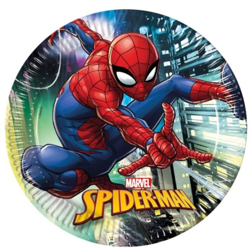 Spiderman Team Up 23cm Party Plates Pack of 8