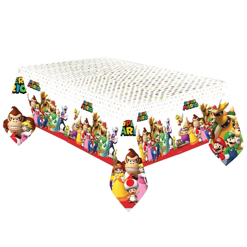 Super Mario Plastic Party Tablecloth 137 x 243cm