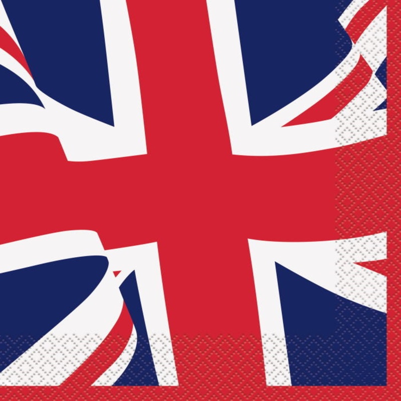 Union Jack Napkins 2 ply Pack of 16