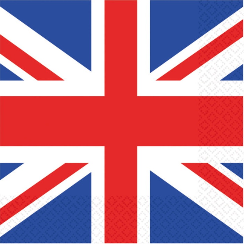 Union Jack Paper Napkins Pack of 16