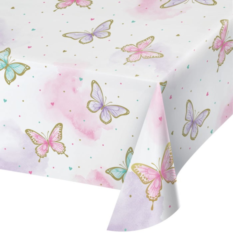 Butterfly Shimmer Party Tablecover Tablecloth