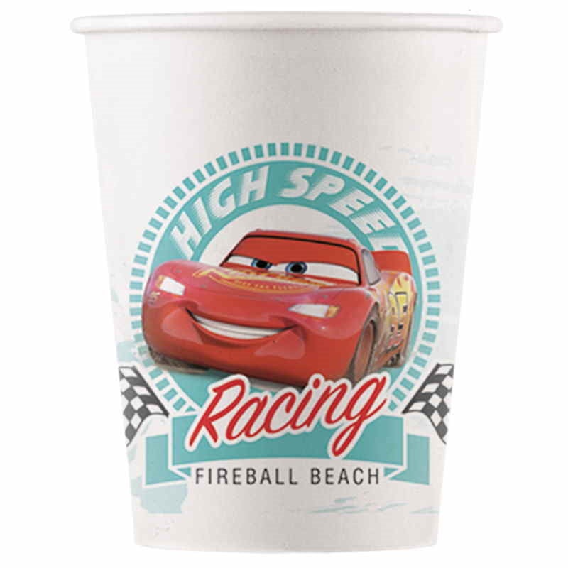 Disney Cars Compostable Paper Cups Pack of 8
