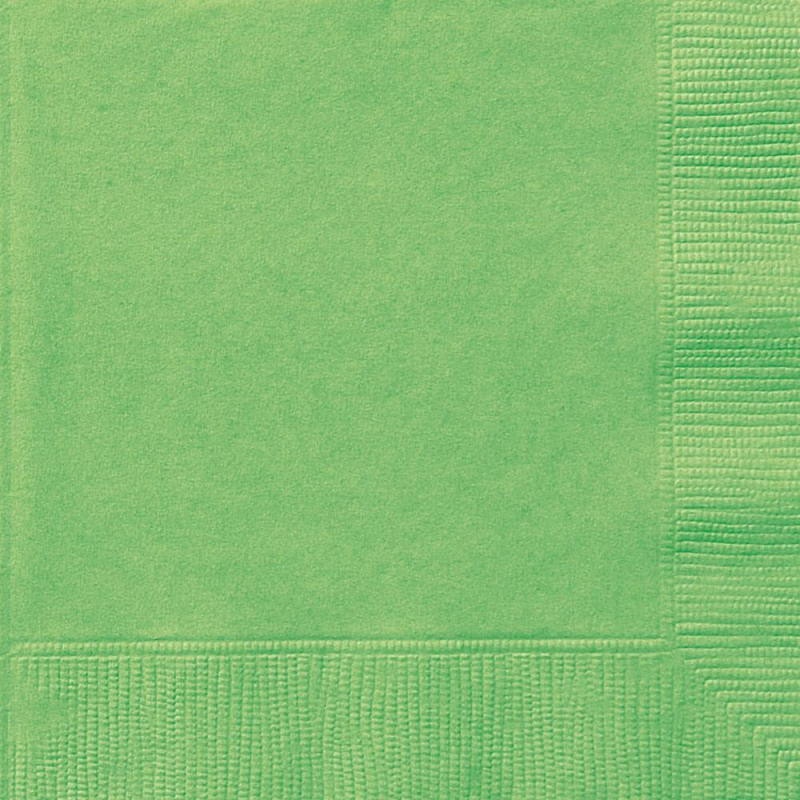 Green Party Napkins Serviettes Pack of 20