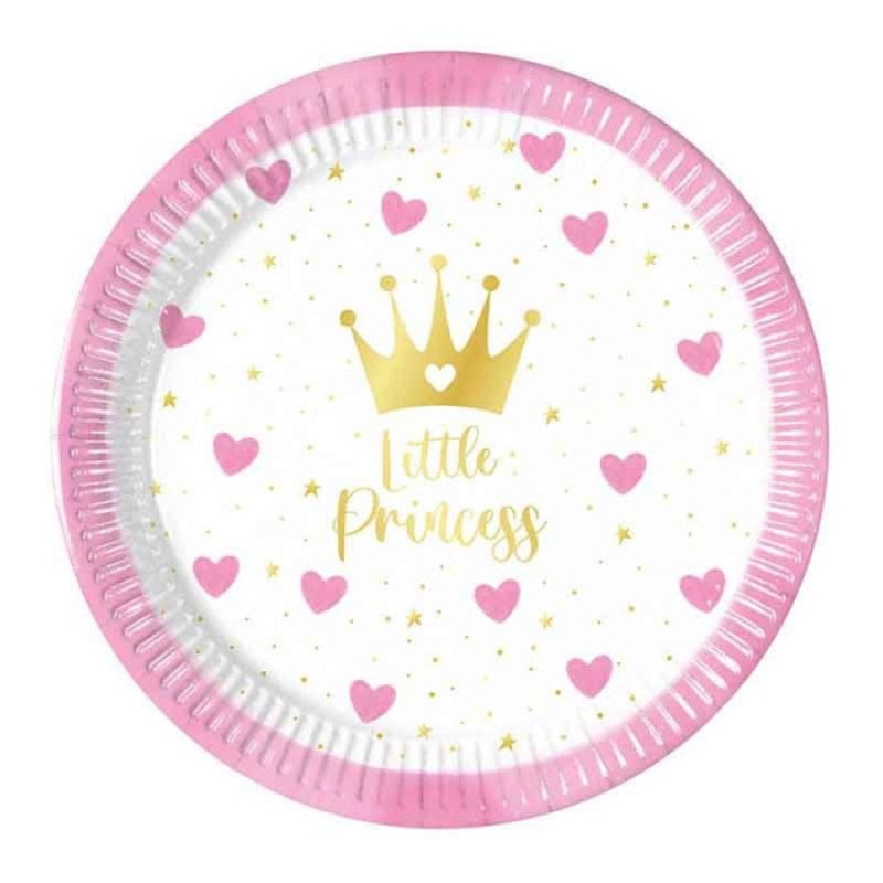 Little Princess Paper Plates Pack of 8