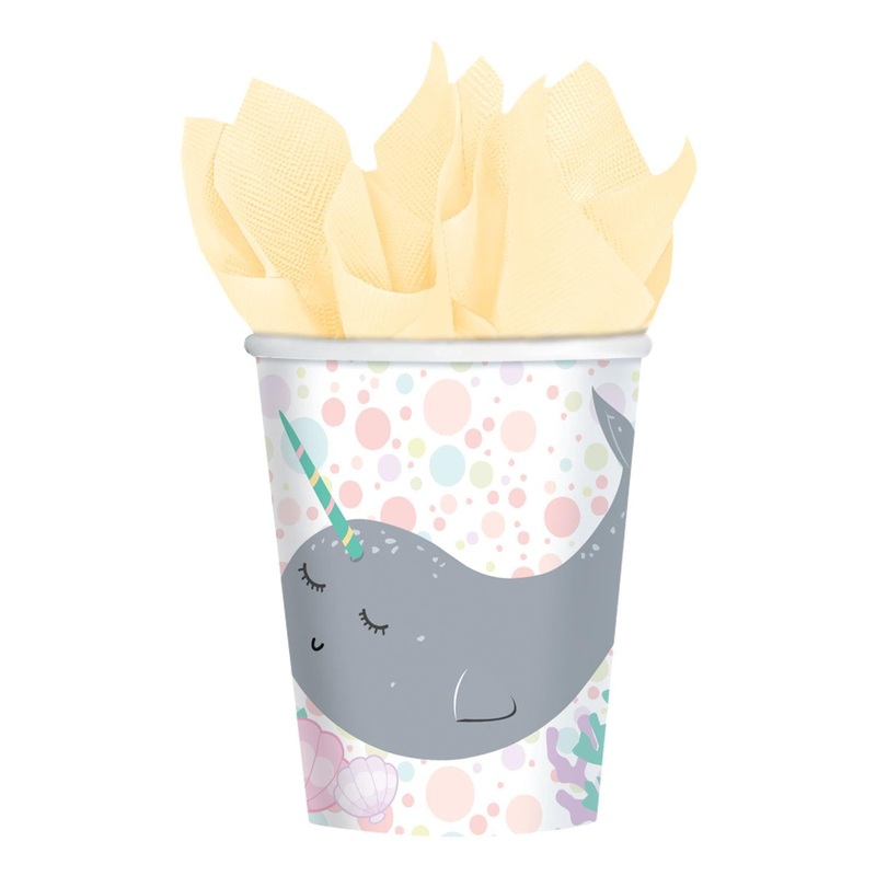 Narwhal Paper Cups Pack of 8