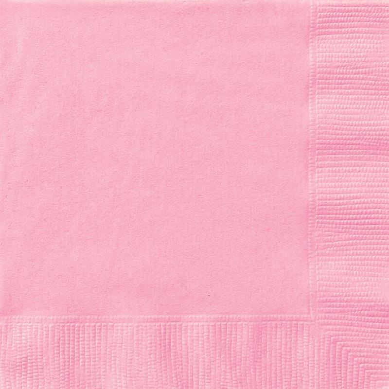 Pale Pink Paper Napkins Pack of 20