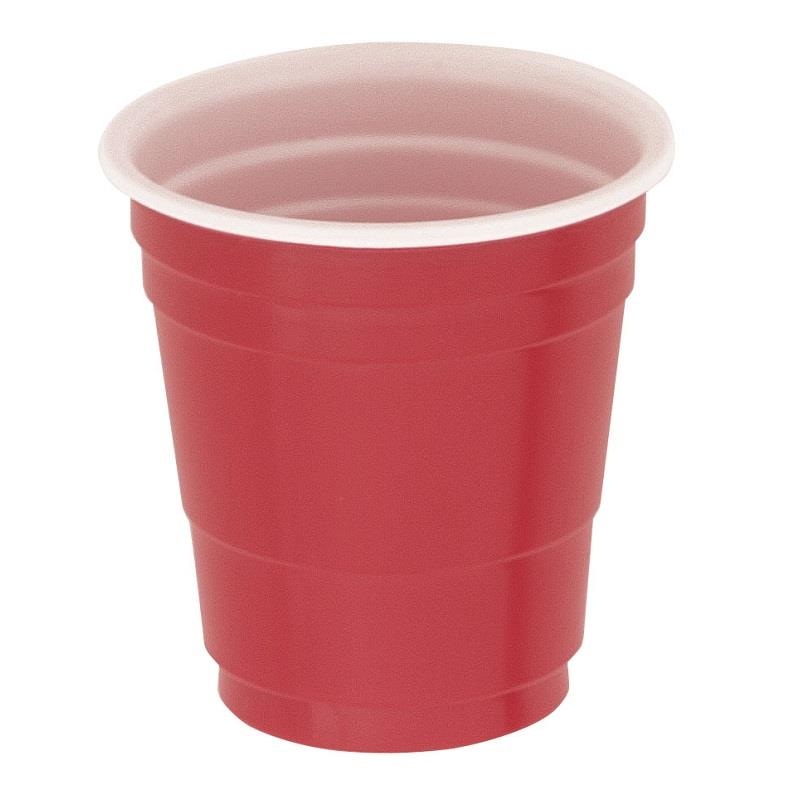 Red Shot Plastic Party Cups Pack of 20