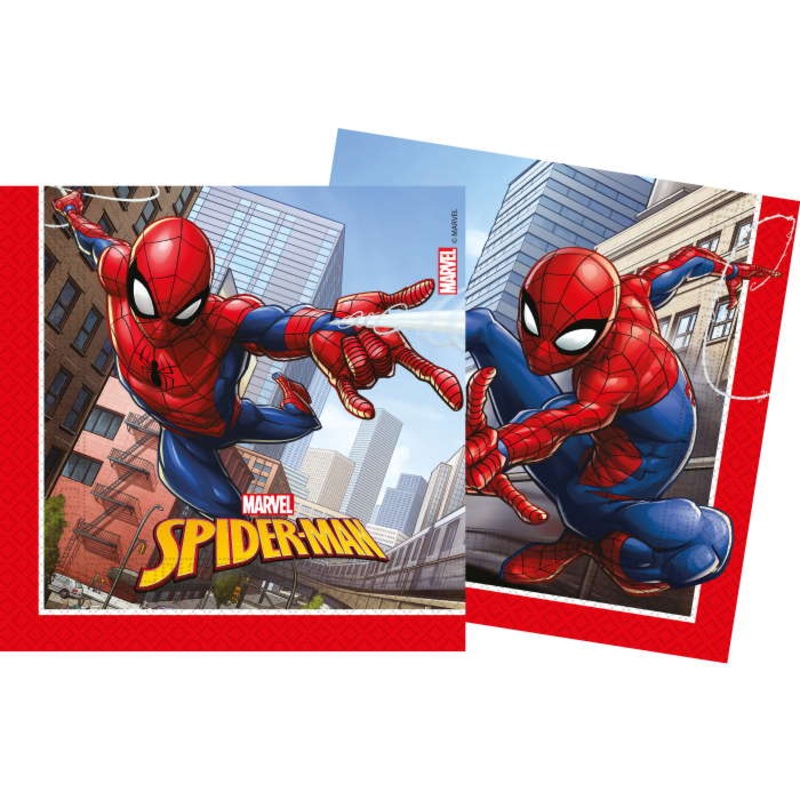Spiderman Napkins Crime Fighter Pack of 20