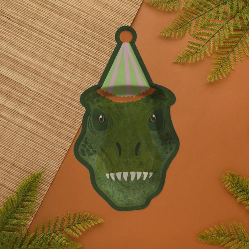 T-Rex Paper Plates - Pack of 8