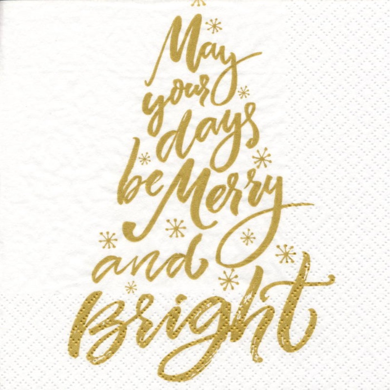 Christmas Napkins - Days Be Merry Pack of 20