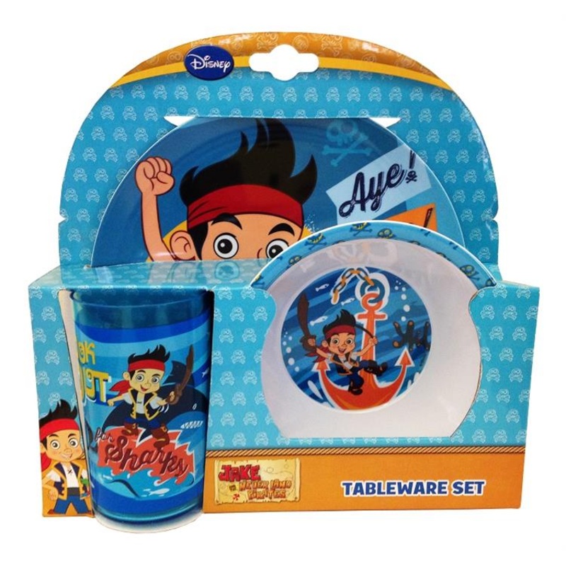 Jake Neverland Pirates Tumbler Bowl Plate Set