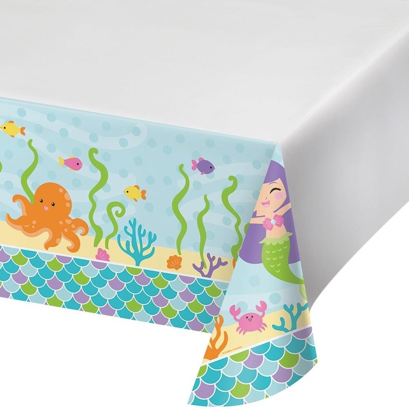 Mermaid Friends Plastic Party Tablecover 137 x 274cm