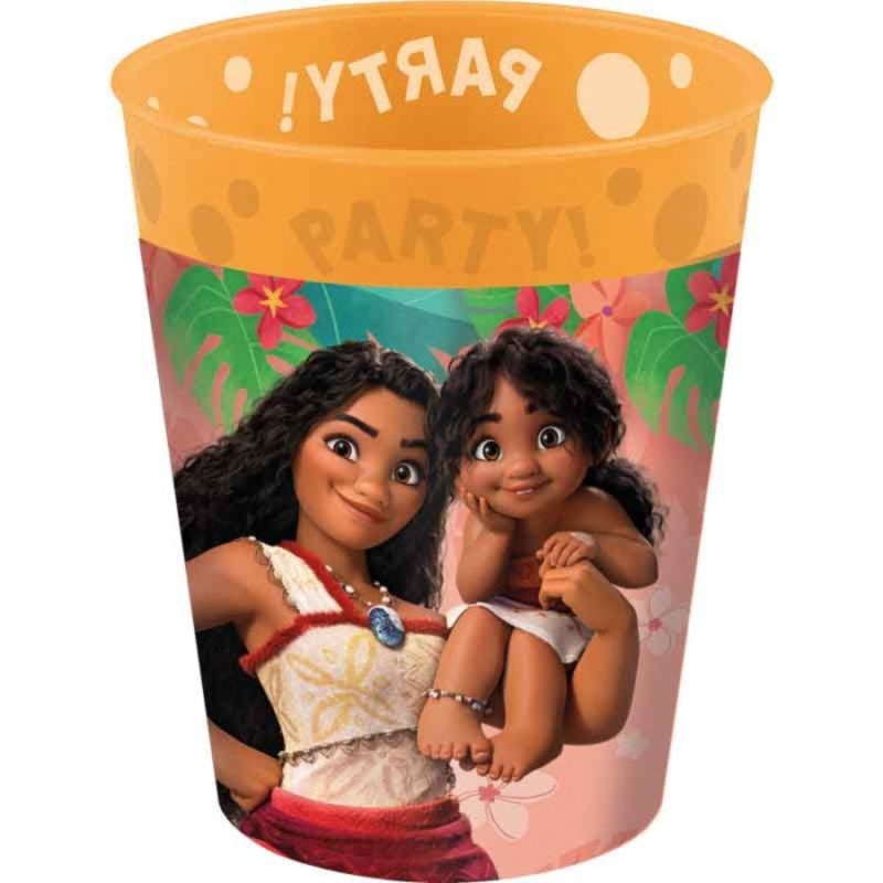 Moana Plastic Cups 4 Pack Reusable