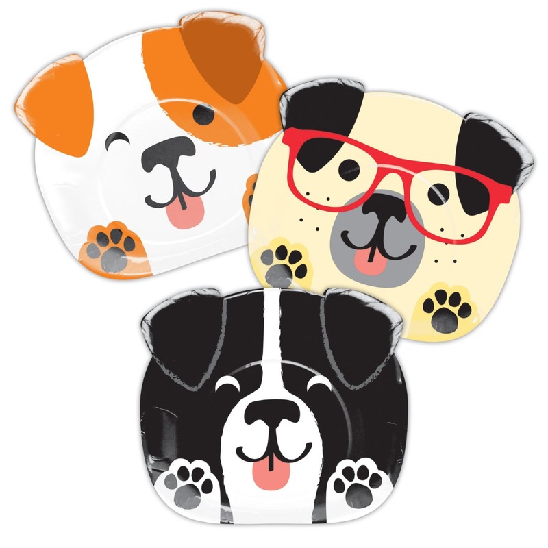 Paper Plate Dog Face Pack of 8