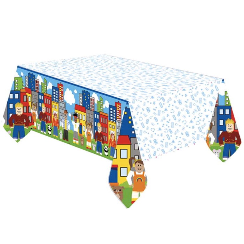 Party Town Tablecover Tablecloth 180 x 120cm