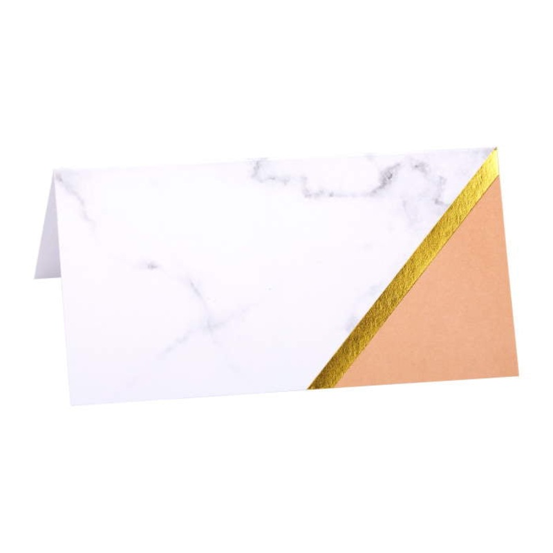 Peach Marble Table Place Cards Pack of 10