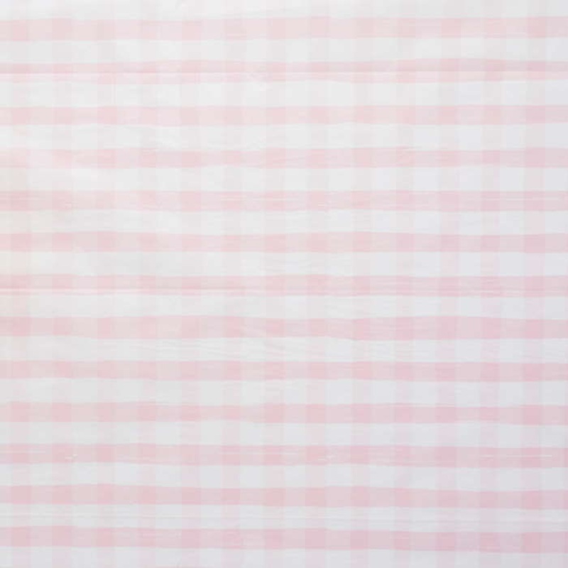 Pink Gingham Tablecloth 2.6 x 1.4 metres