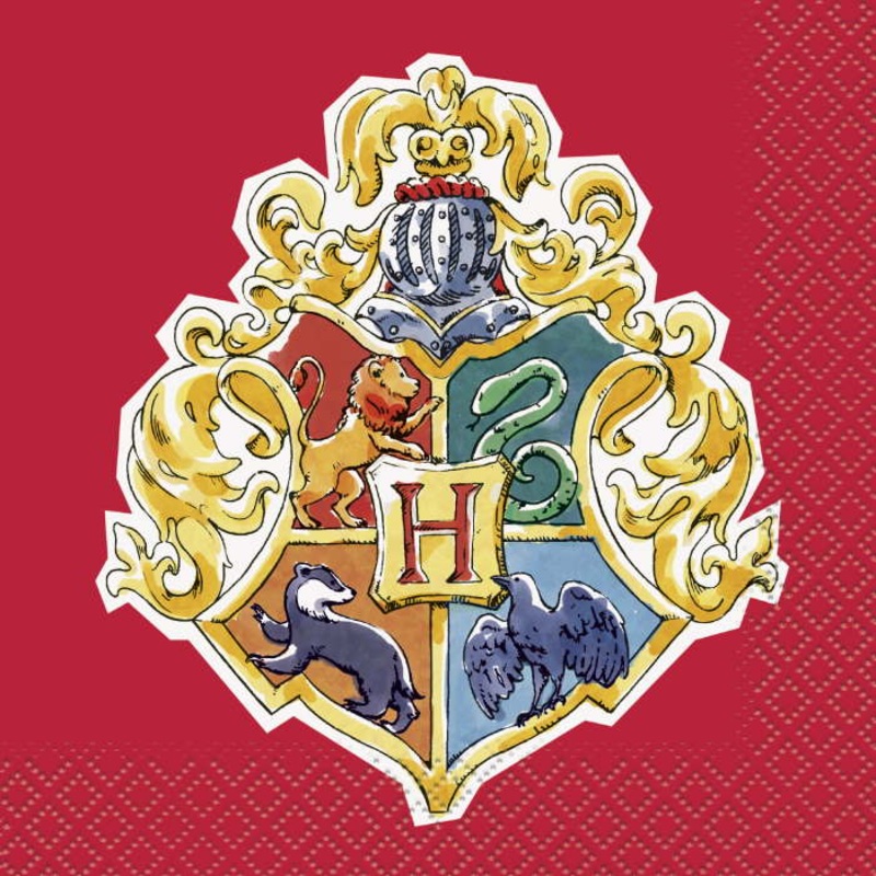 Red Harry Potter Beverage Napkins Pack of 16