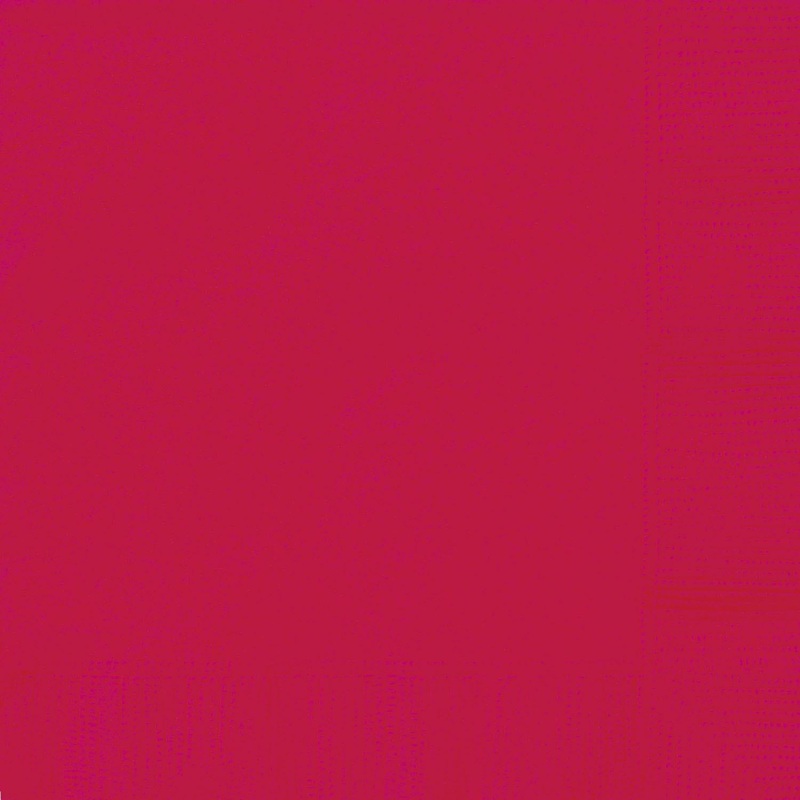 Red Paper Napkins 2 Ply Pack of 20