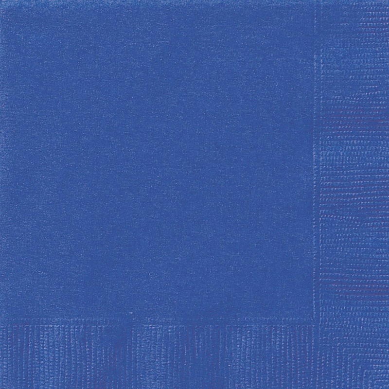 Royal Blue Party Napkins Pack of 20 Serviettes