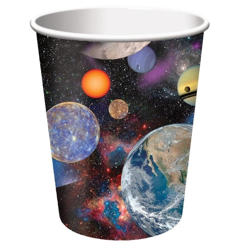 Space Themed Party Cups Pack of 8