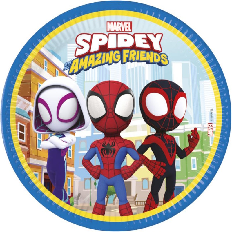 Spidey Party Plates 23cm Pack of 8