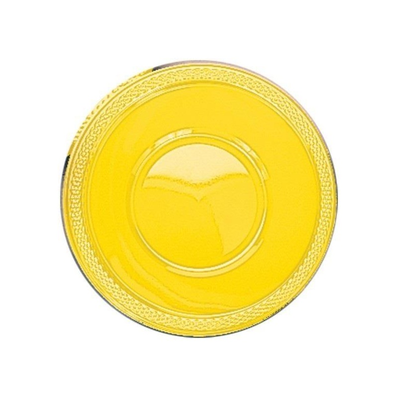 Sunflower Yellow Plastic 18cm Party Dessert Bowls Pack of 20