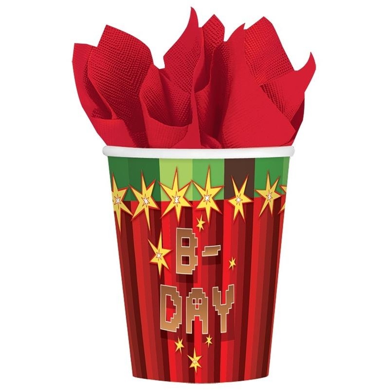 TNT Party Cups (Paper) Pack of 8