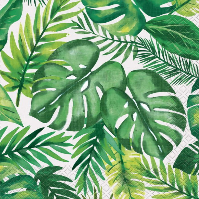 Tropical Leaf Napkins Pack of 16