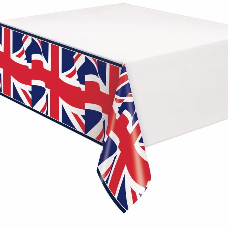 Union Jack Tablecloth - Plastic 138 x 213cm