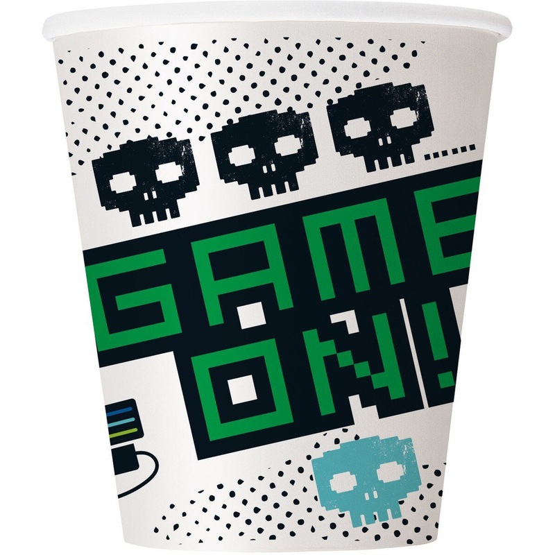 8pk Gamer Party Paper Cups