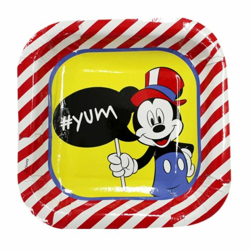 Disney Mickey Mouse Vintage Carnival - small plates pack of 8