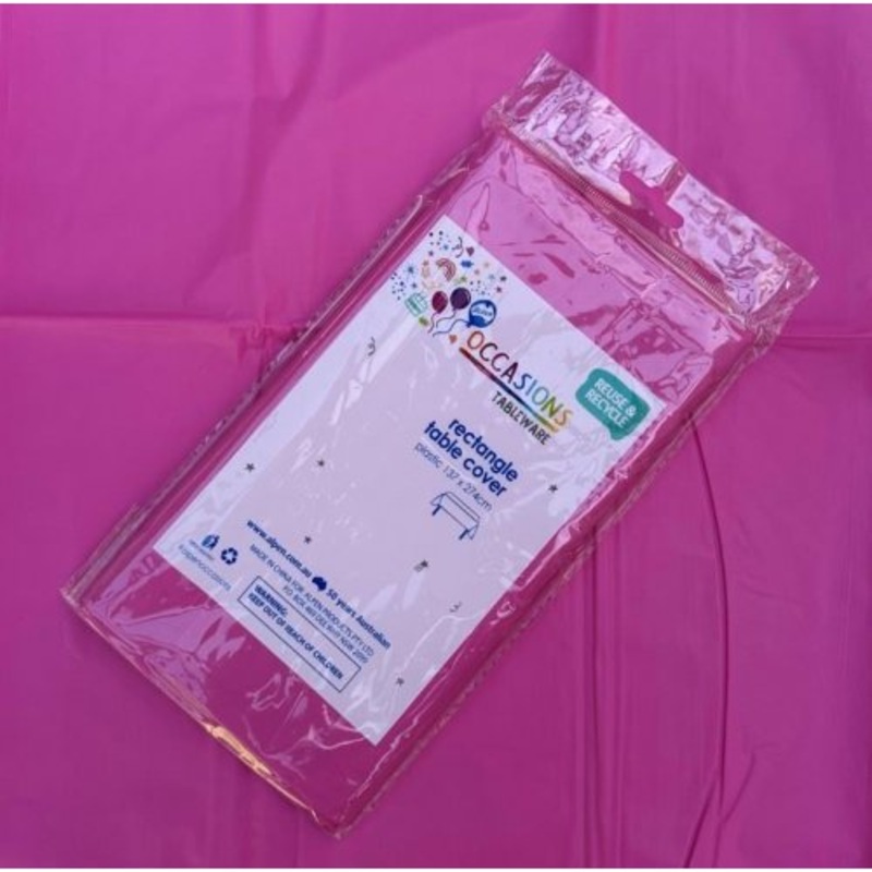 Magenta Rectangle Tablecover 1pk